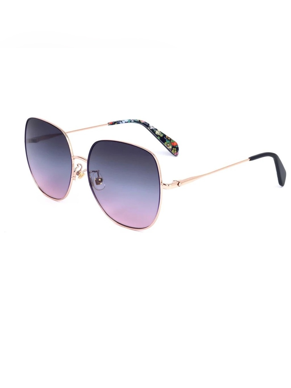 kate spade Charli Rose Gold Frame with Gradient Purple Lenses Sunglasses